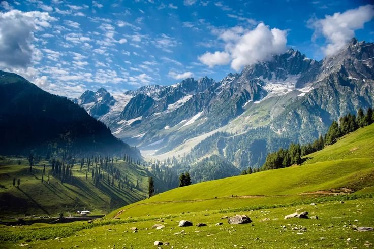 Scenic valleys and mountains covered on the Budget Kashmir Tour Package